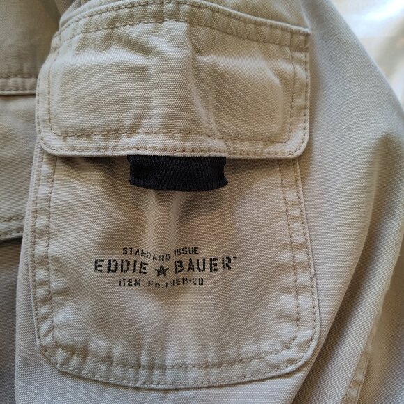 Vtg Eddie Bauer Legend Mt. Adams Pullover 3/4 Zip Hooded Jacket Small Fits Big! - Picture 4 of 11